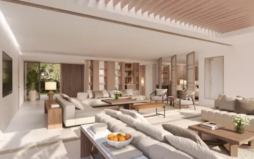 Three Bedroom Grand Residence Private Pool Garden View, Living